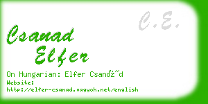 csanad elfer business card